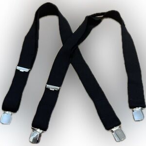 Lowe Alpine Black Elastic Suspenders Adjustable Unisex